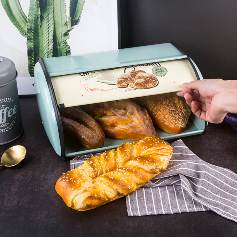 Modern Flip-Top Metal Baking Storage Box