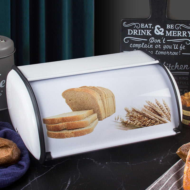 Modern Flip-Top Metal Baking Storage Box