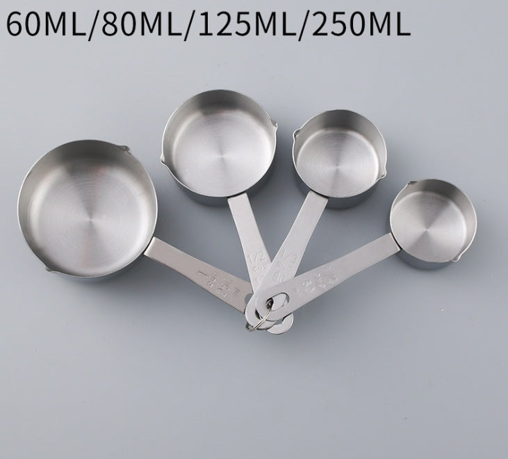 Stainless Steel Measuring Cups with Handle