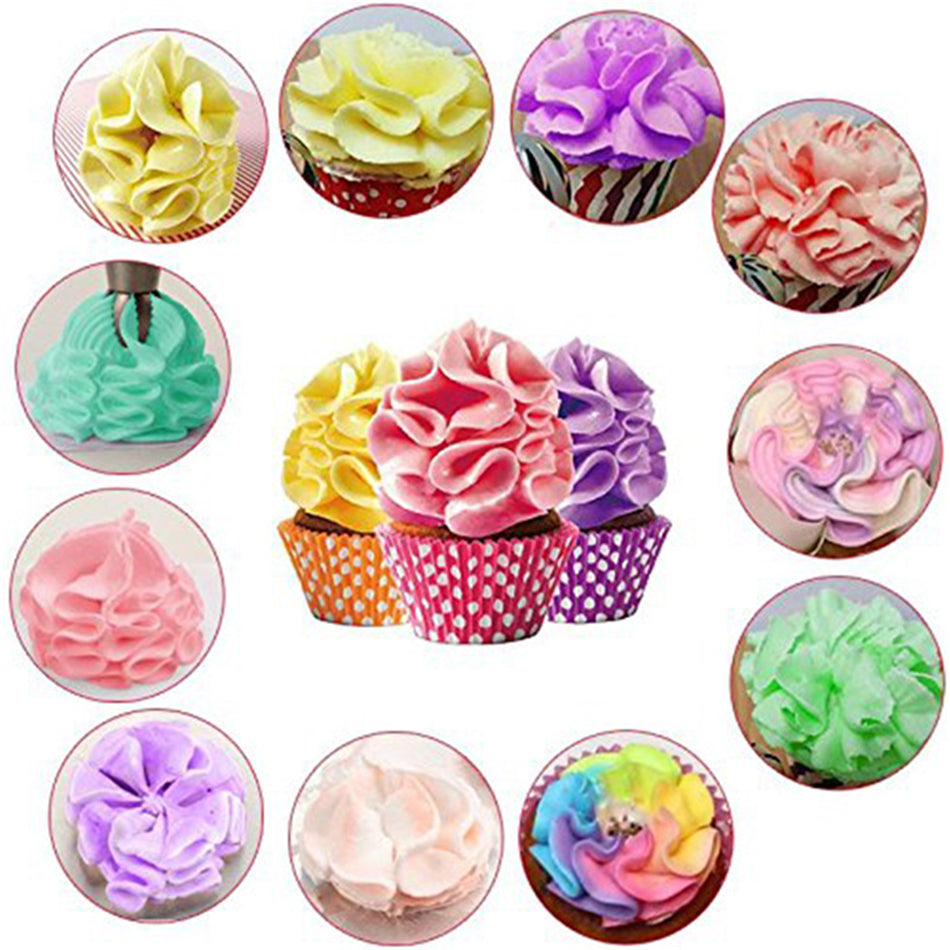 Stainless Steel Russian-Style Piping Nozzle Set