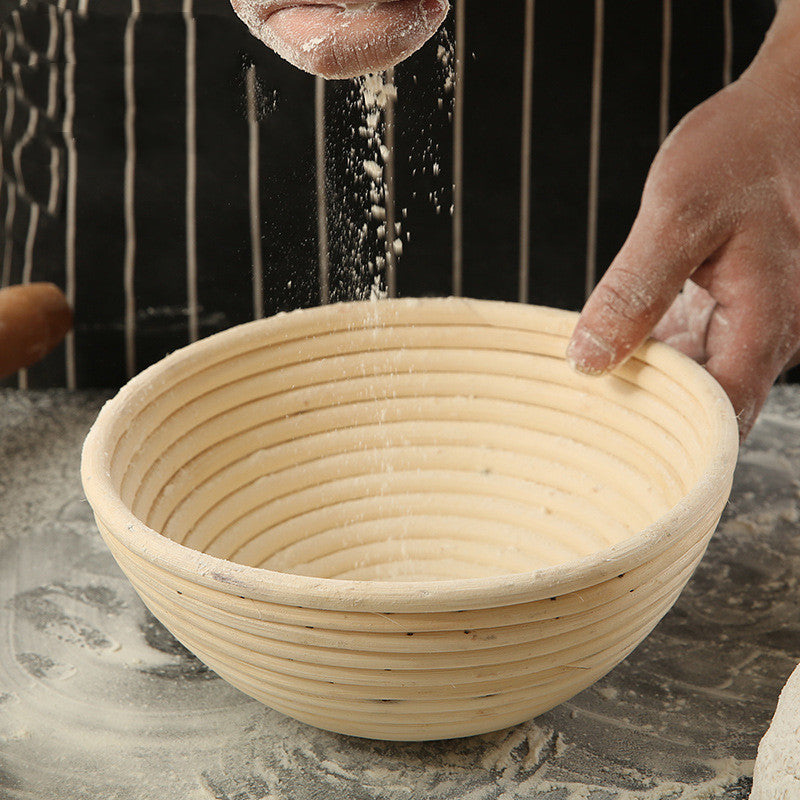 Handmade Round Rattan Bread Proofing Basket