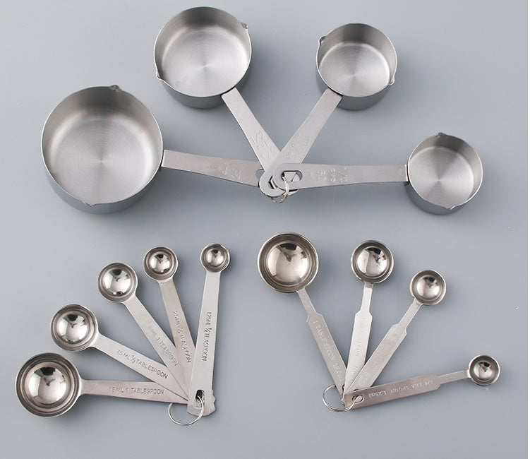 Stainless Steel Measuring Cups with Handle