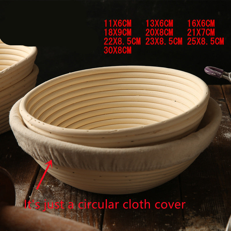 Handmade Round Rattan Bread Proofing Basket