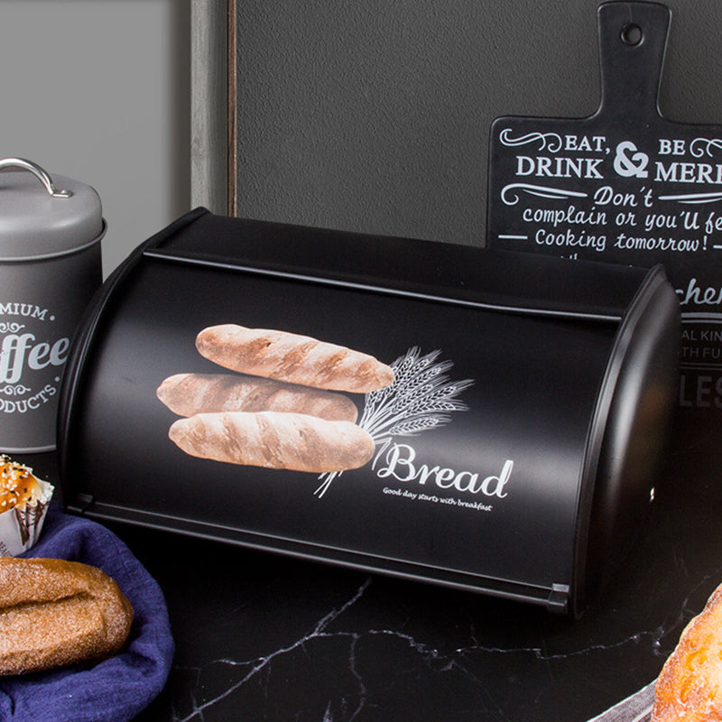 Modern Flip-Top Metal Baking Storage Box