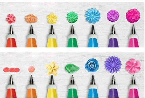 48-Piece Stainless Steel Cake Decorating Nozzle Set