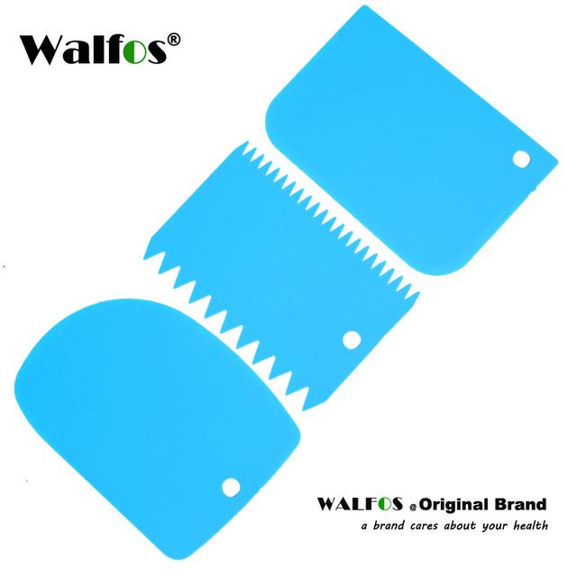 3-Piece Plastic Dough and Icing Scraper Set