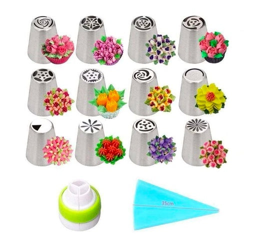 3-in-1 Stainless Steel Cake Decorating Nozzle