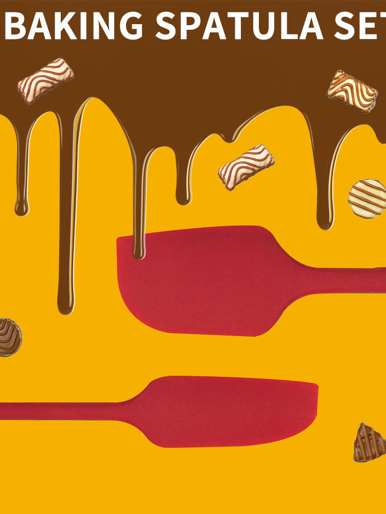 High-Temperature Silicone Baking Spatula Set