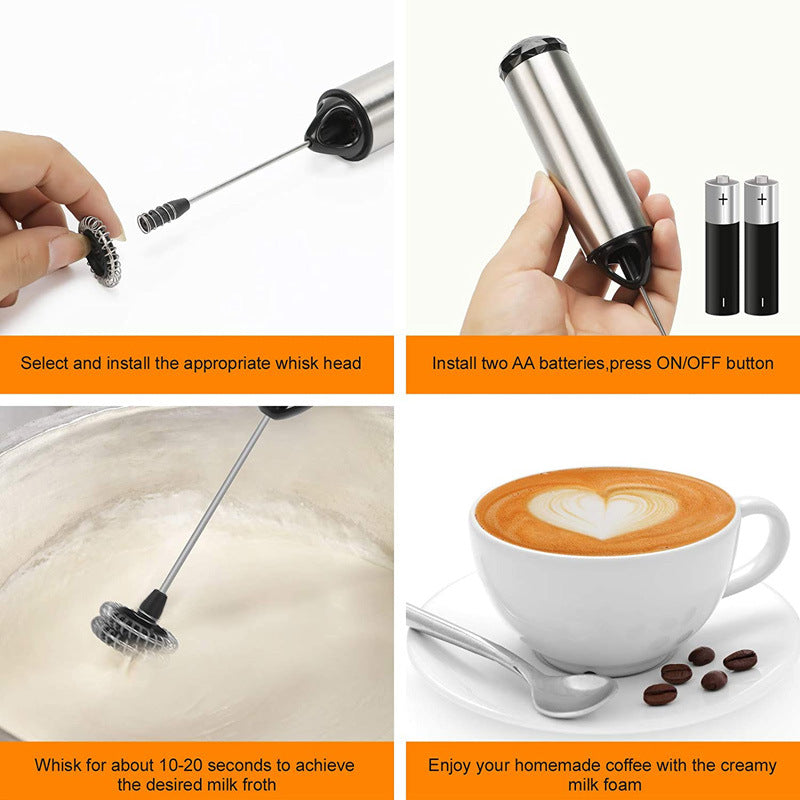 Wireless Electric Milk Frother and Whisk